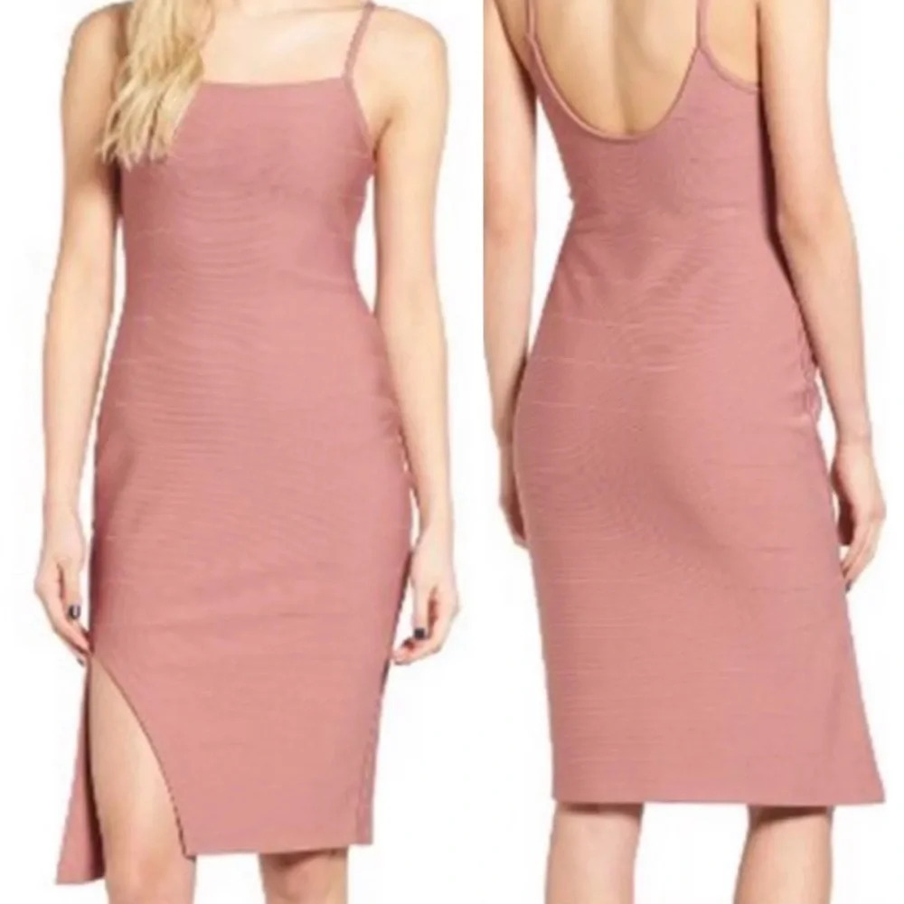 Leith Women’s Bodycon Bandage Dress with Side Slit
